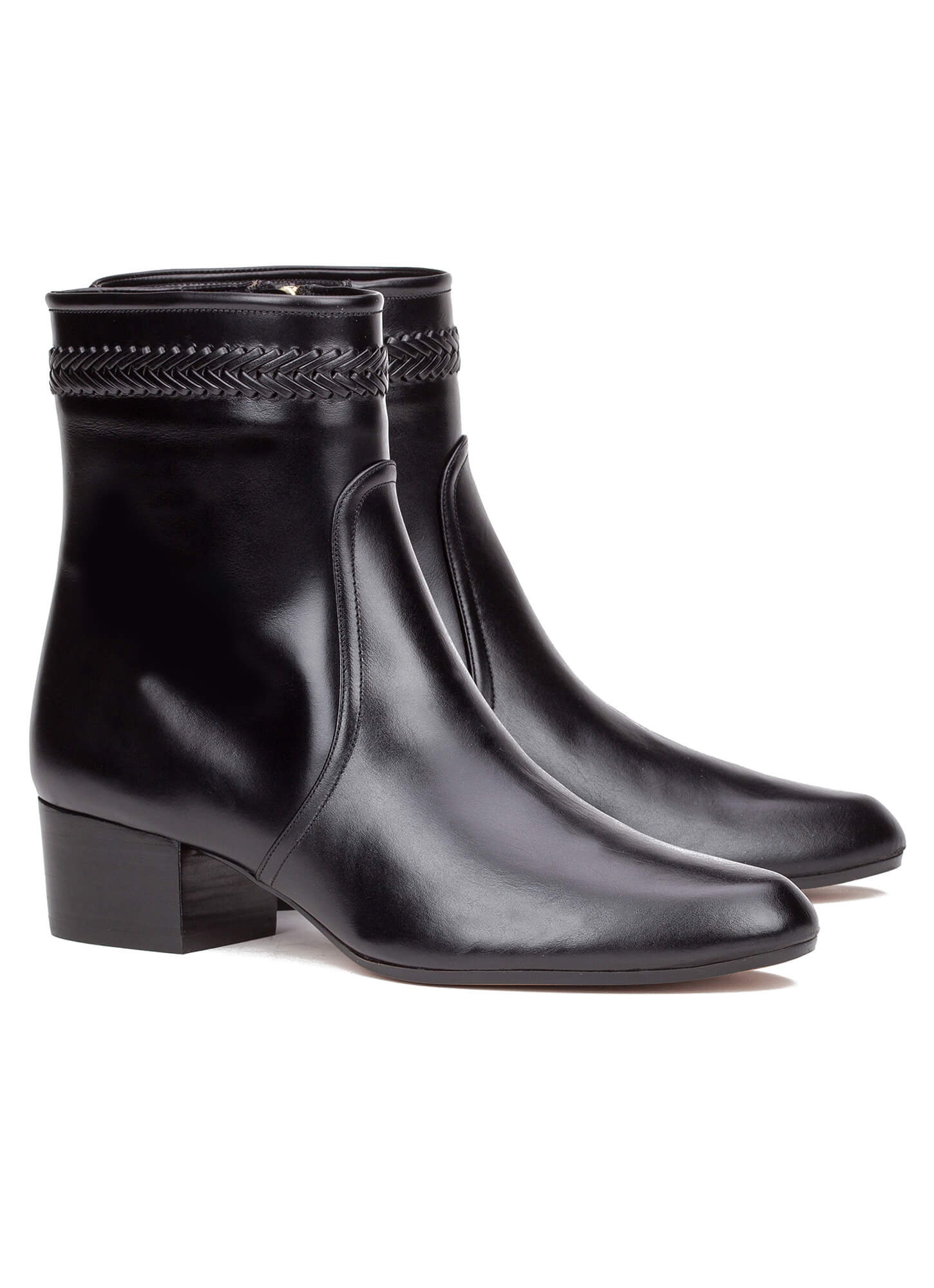 low heel formal ankle boots