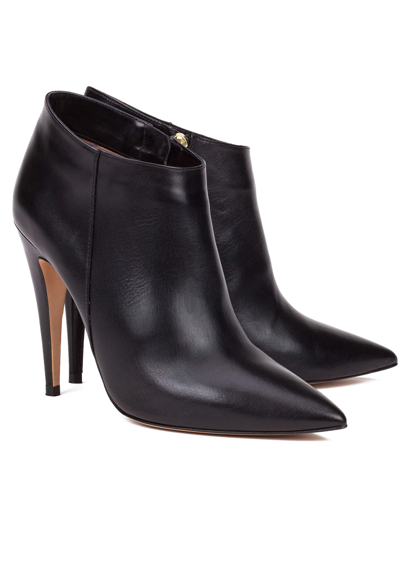 Alto Piel Tacon Negro Botines sxthQCrd