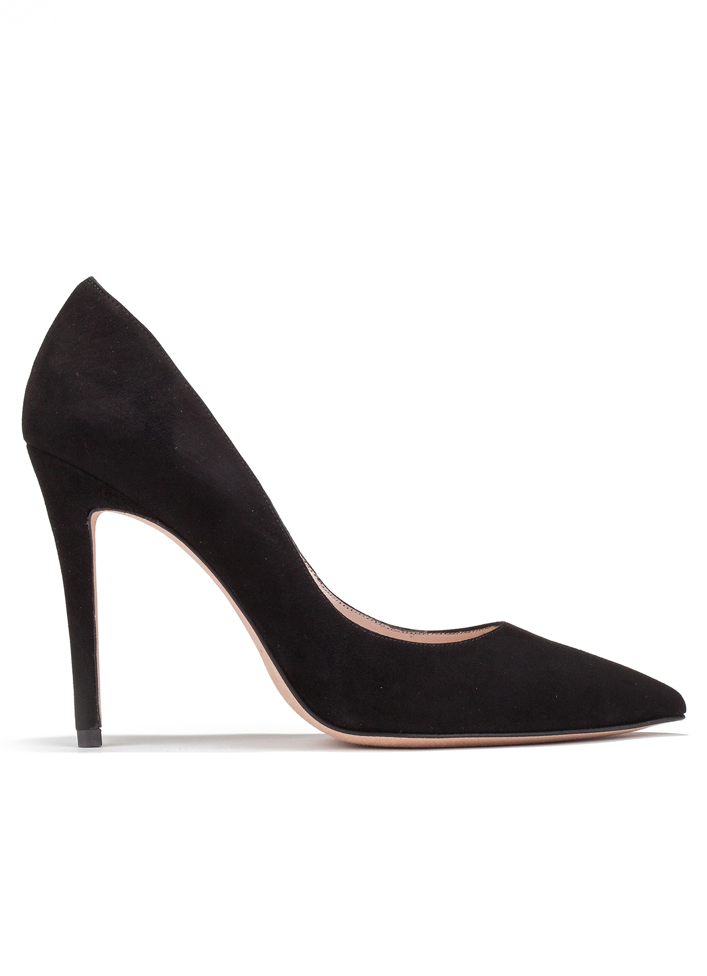 High heel pumps in black suede online shoe store Pura Lopez . PURA LOPEZ