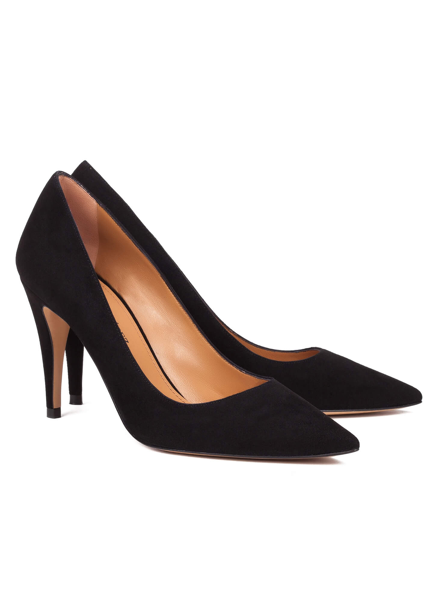 black shoes with high heels