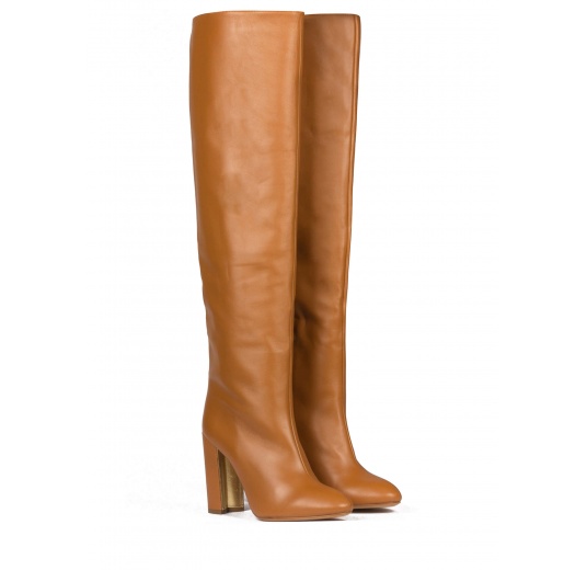 Botas De Tacon Color Camel Mujer Factory Sale, UP TO 59% OFF |  lavalldelord.com
