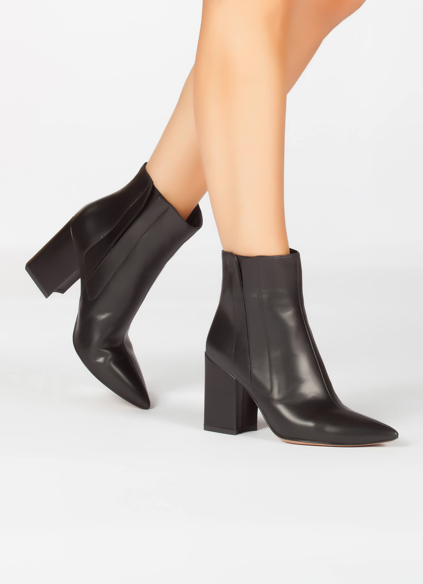 Pura Lopez Bota Alta Negra Tacon Ancho Botas Mujer TIERRA BENDITA