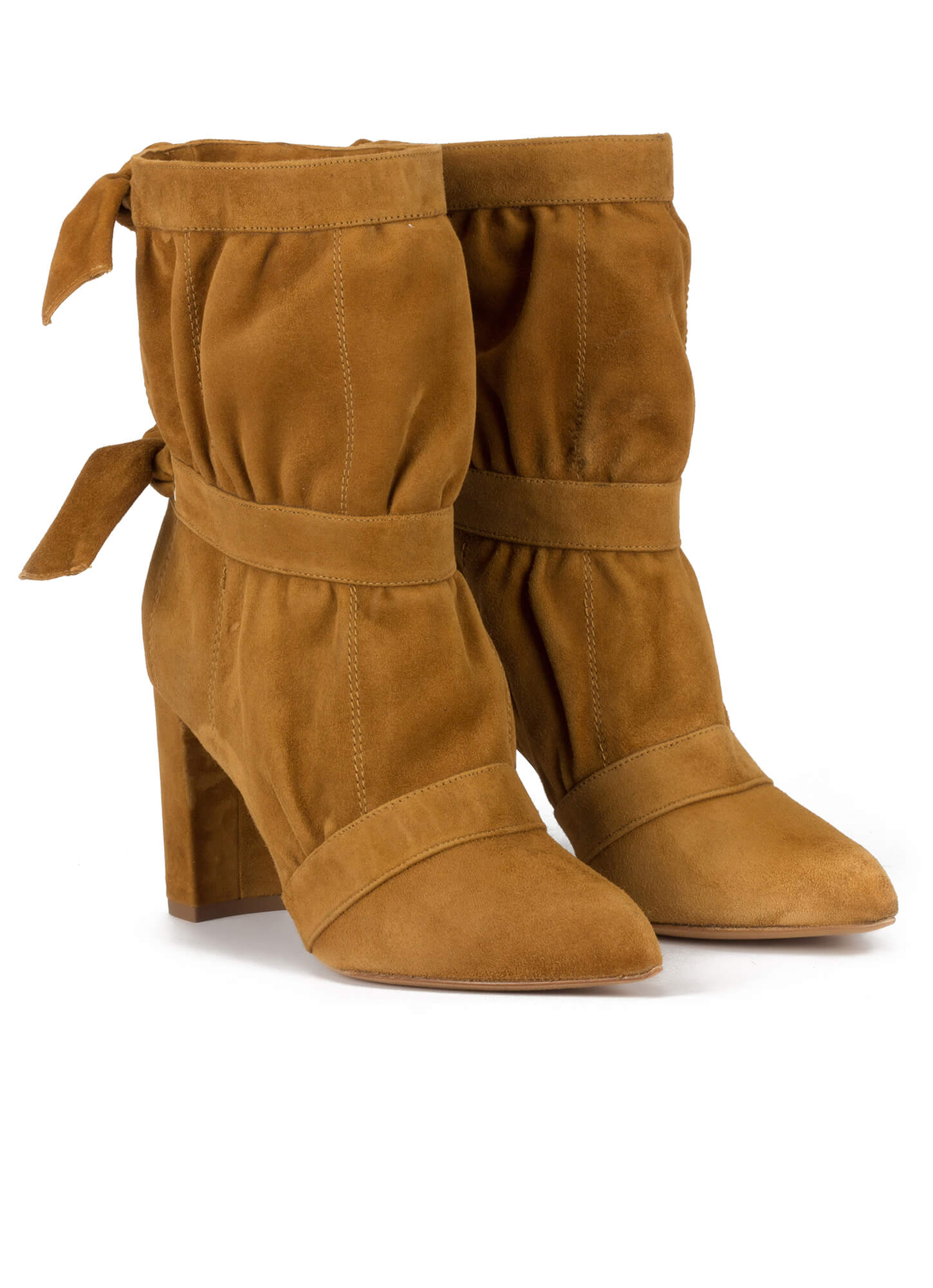 botines de tacon ancho