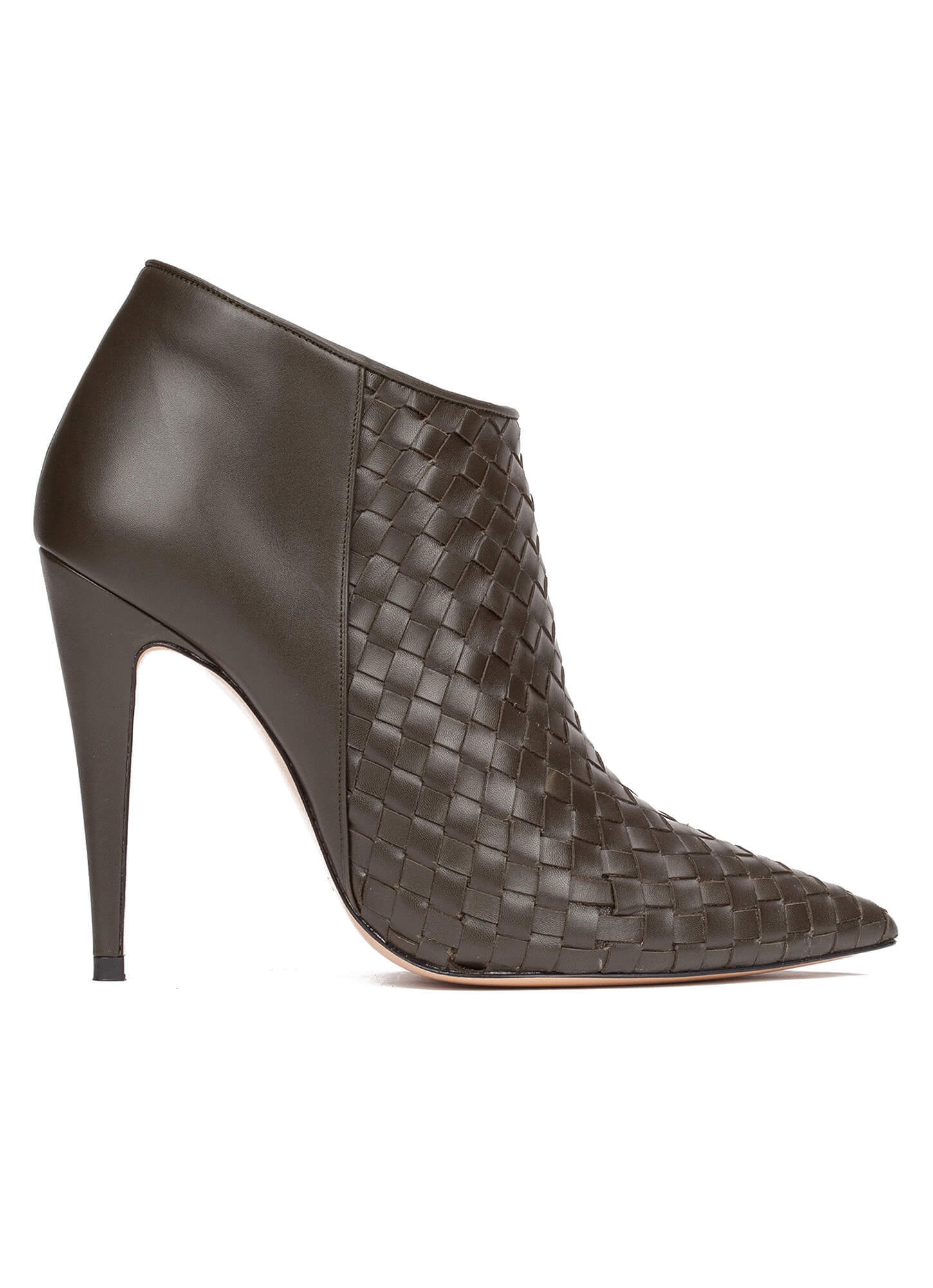 army green high heel boots