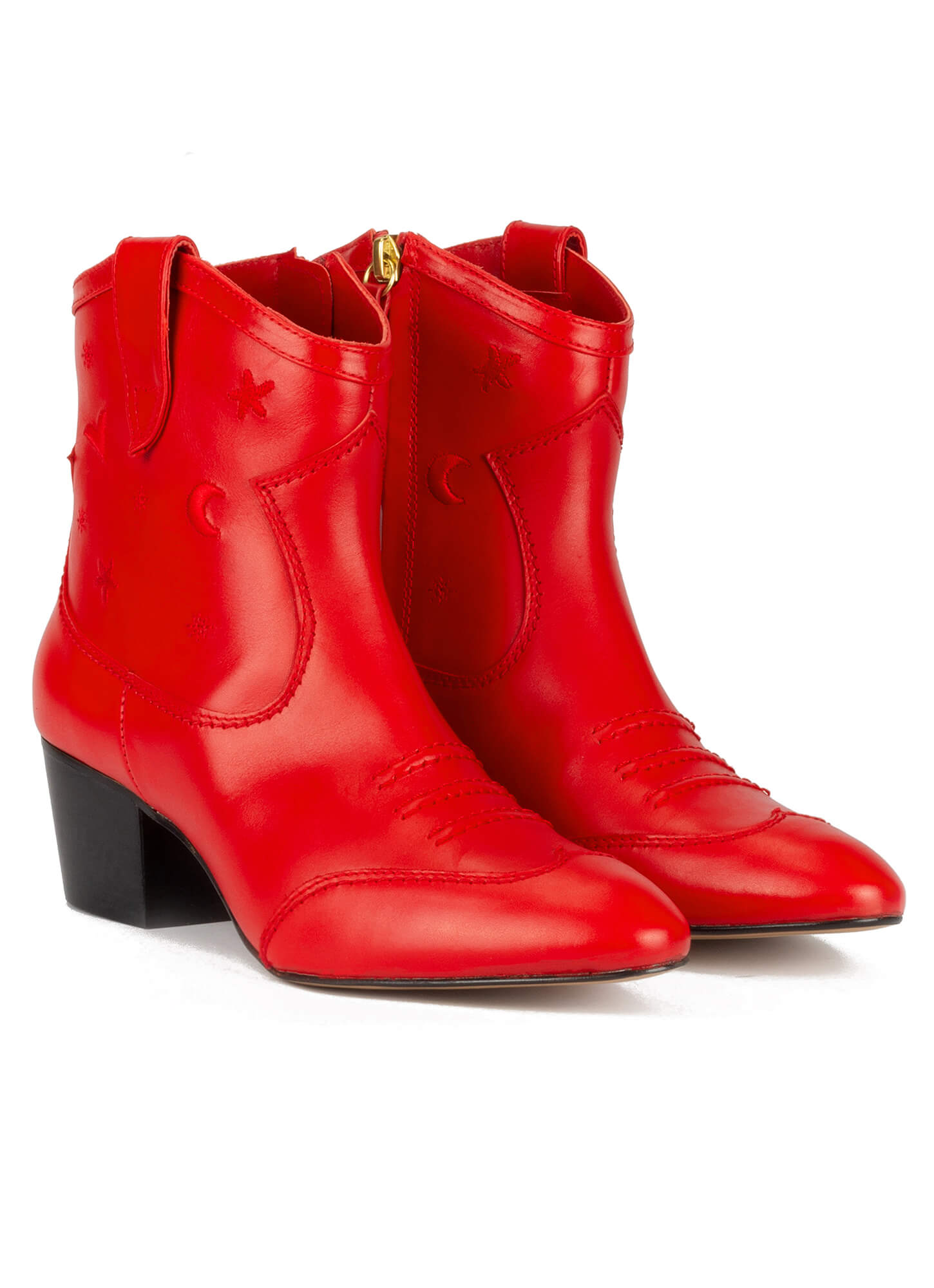 botines rojos