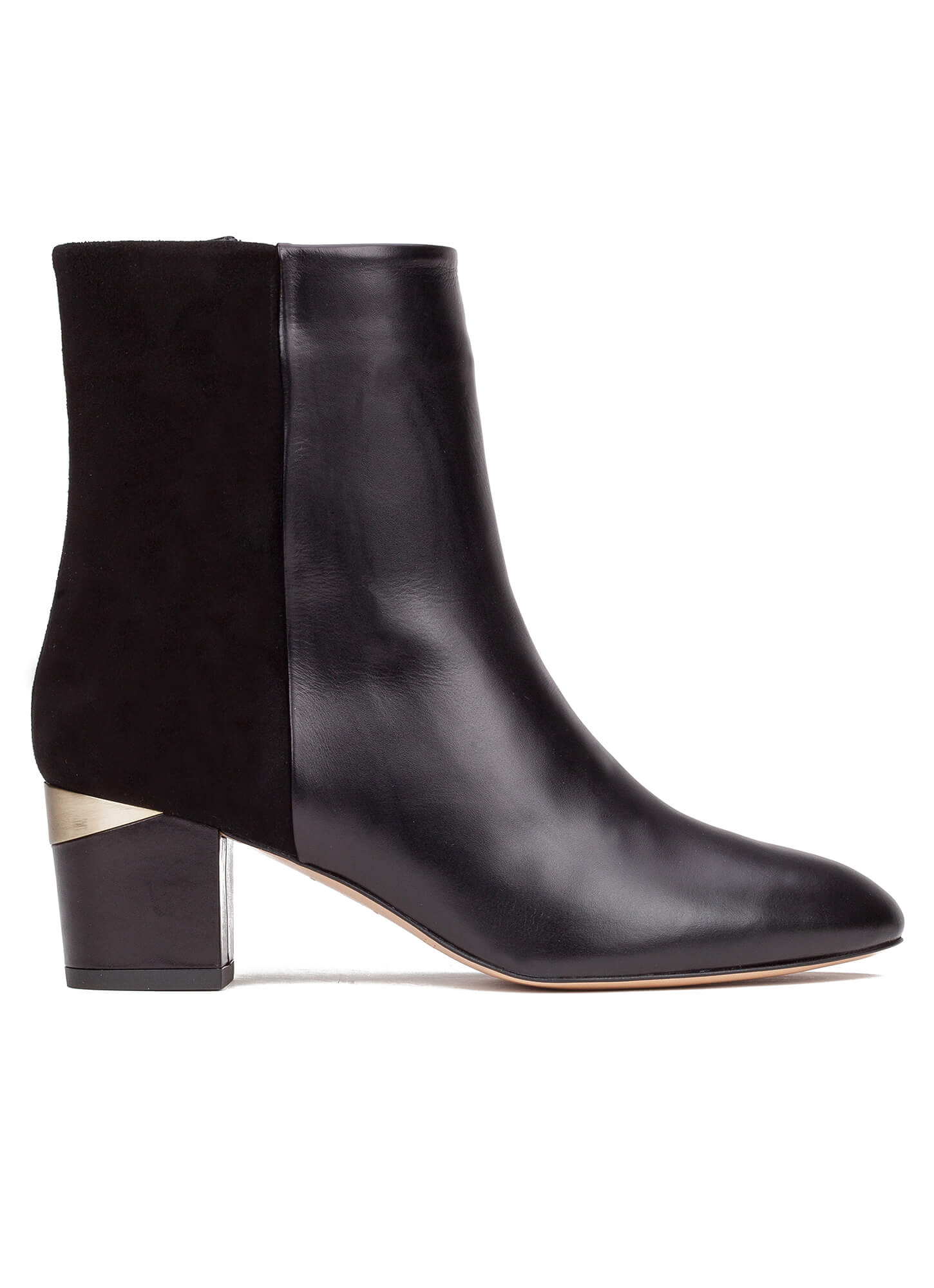 Black mid heel ankle boots - online shoe store Pura Lopez . PURA LOPEZ