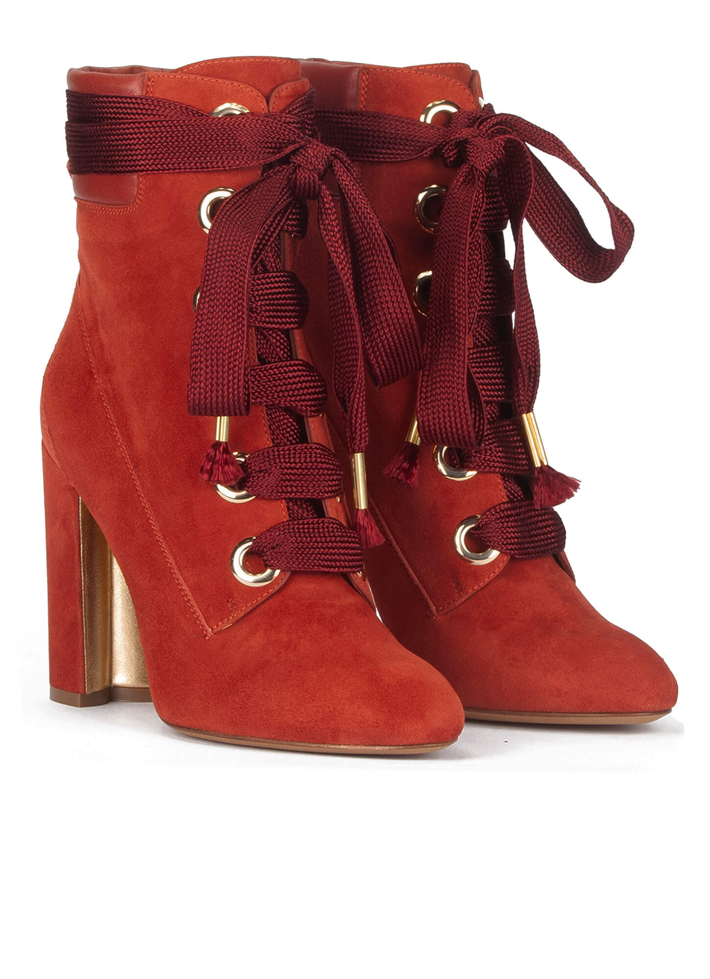Botines Rojos Tacon Ancho Deals, 53% OFF | www.autoescolaurgell.com
