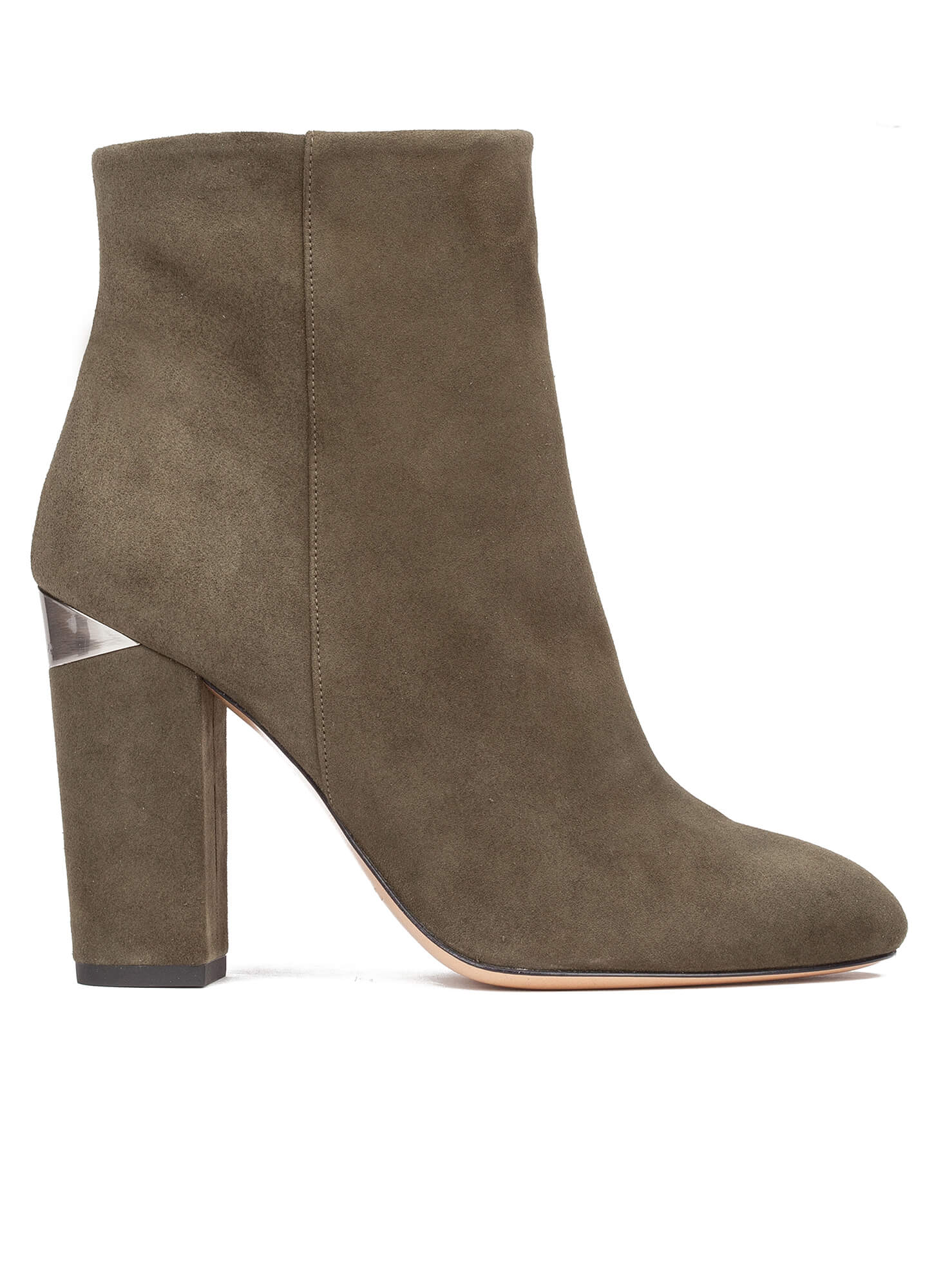 Army green ankle boots