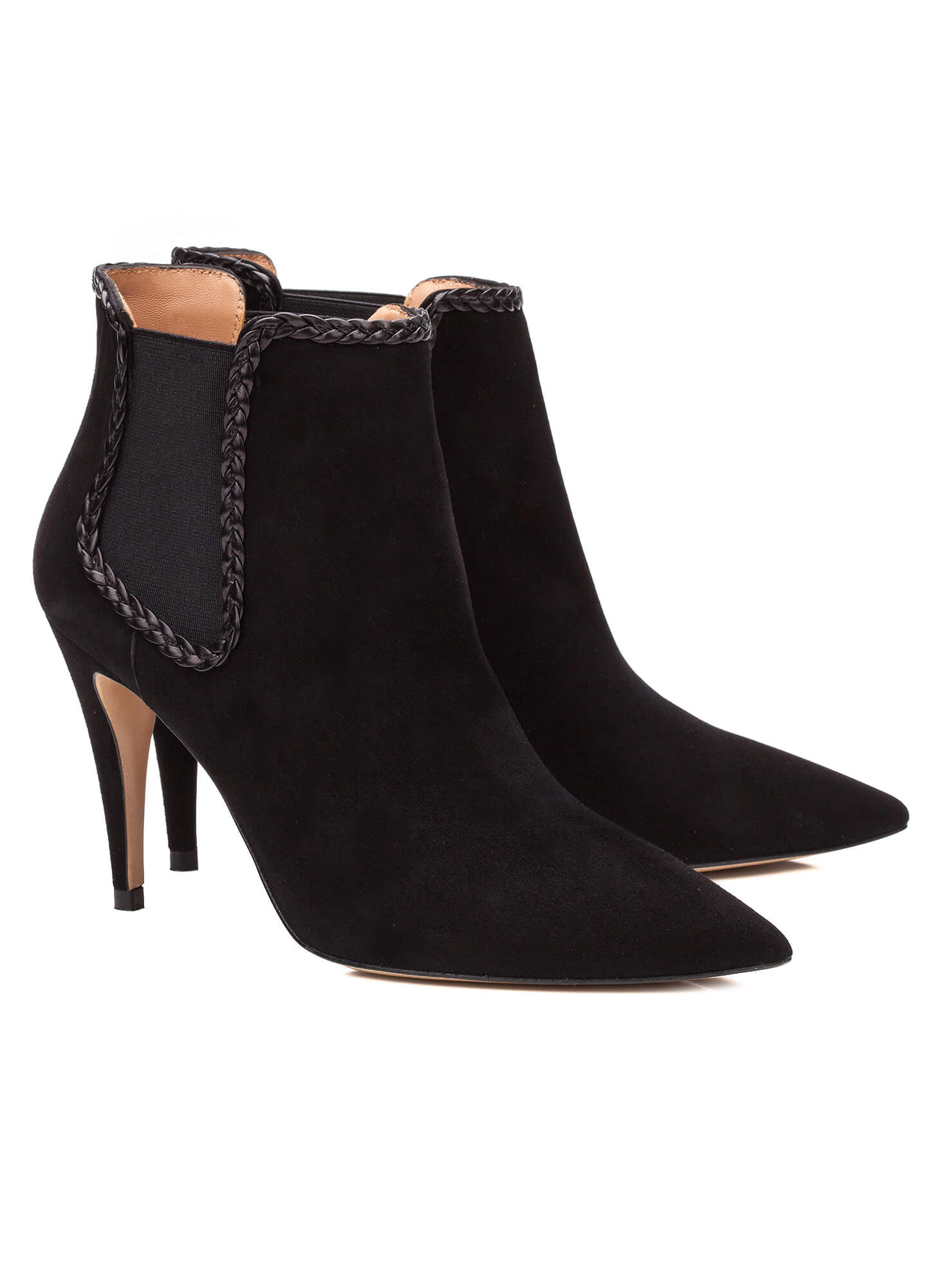 suede boots high heel