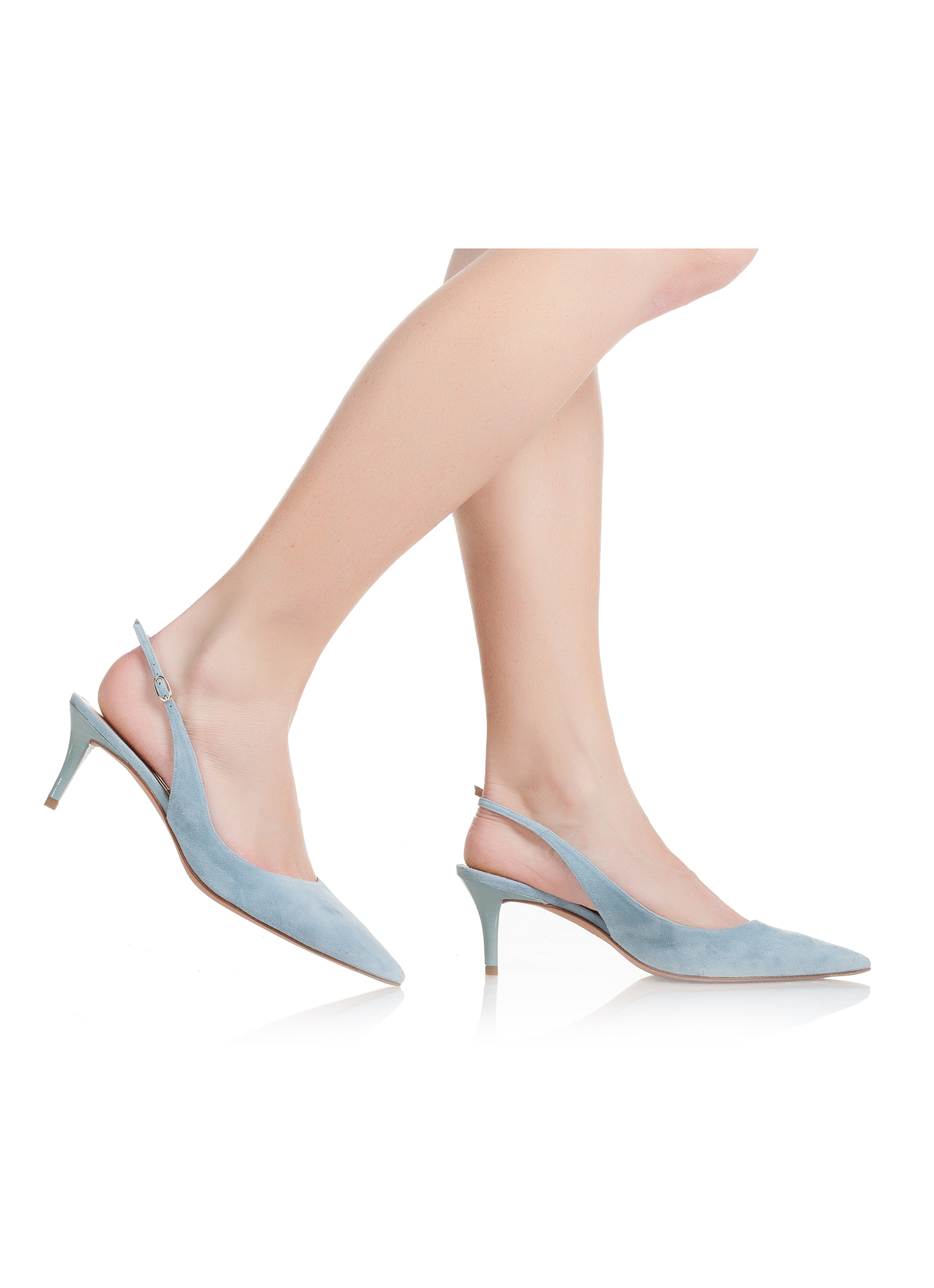 slingback mid heel shoes