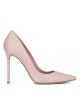 High heel pumps in nude leather