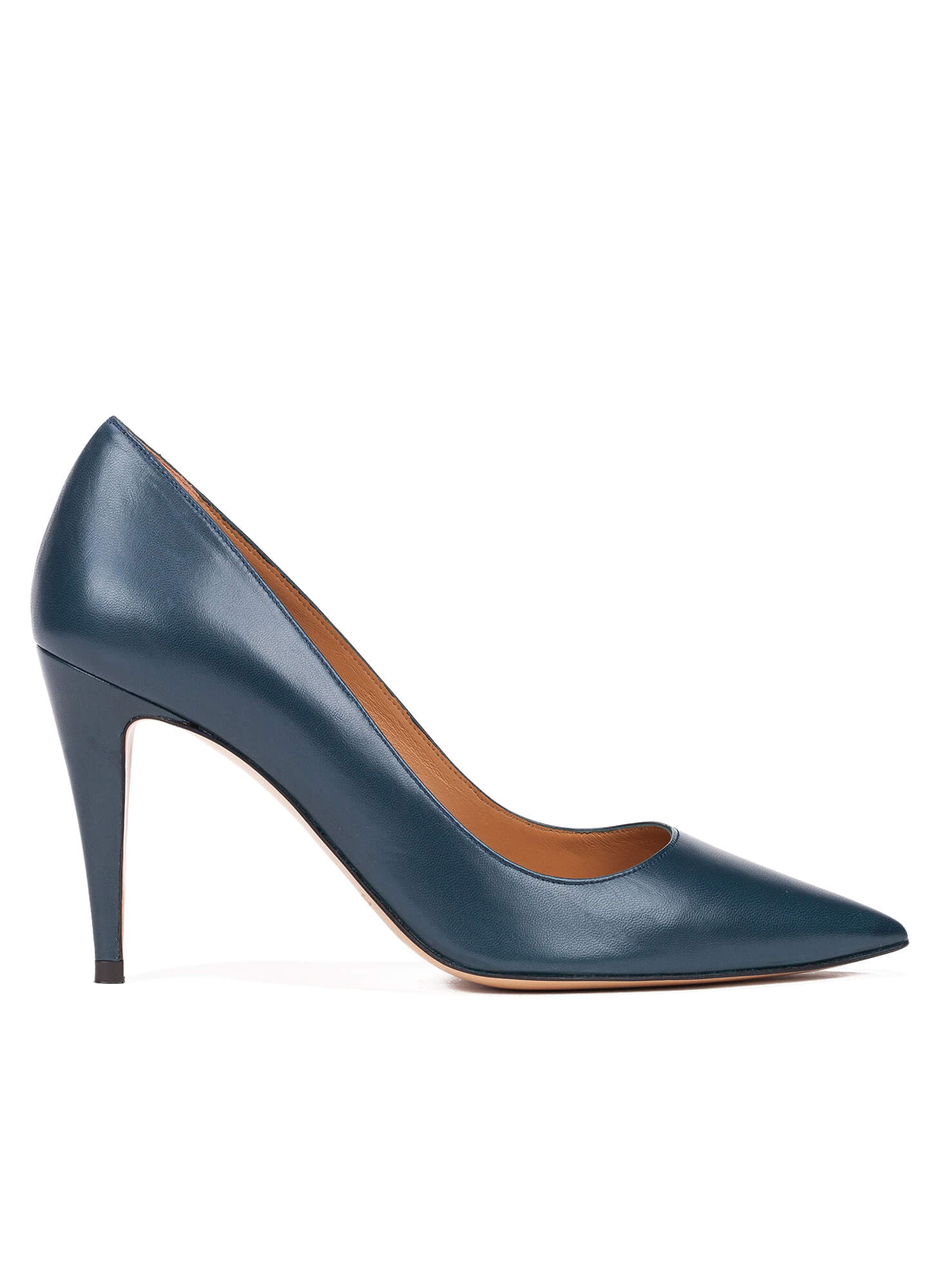 high heel leather pumps