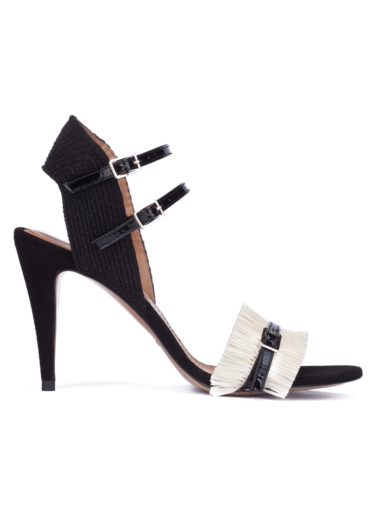 Sandalias Para Vestido Blanco Y Negro