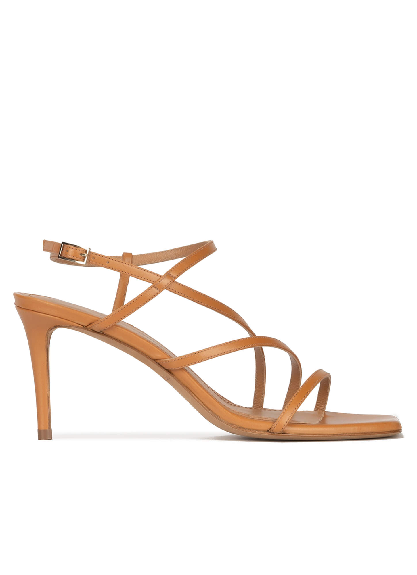 Sandale talon camel cuir cheap