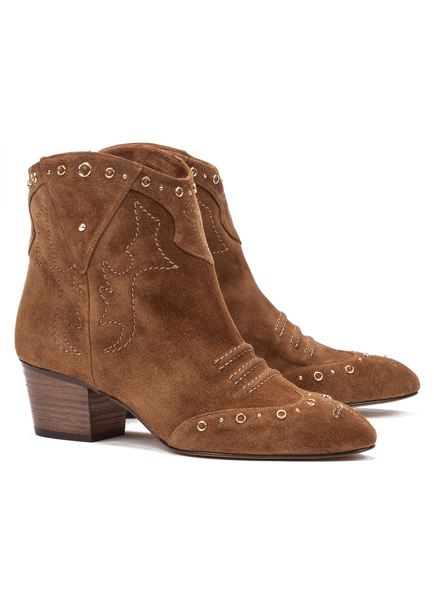 ladies brown suede cowboy boots