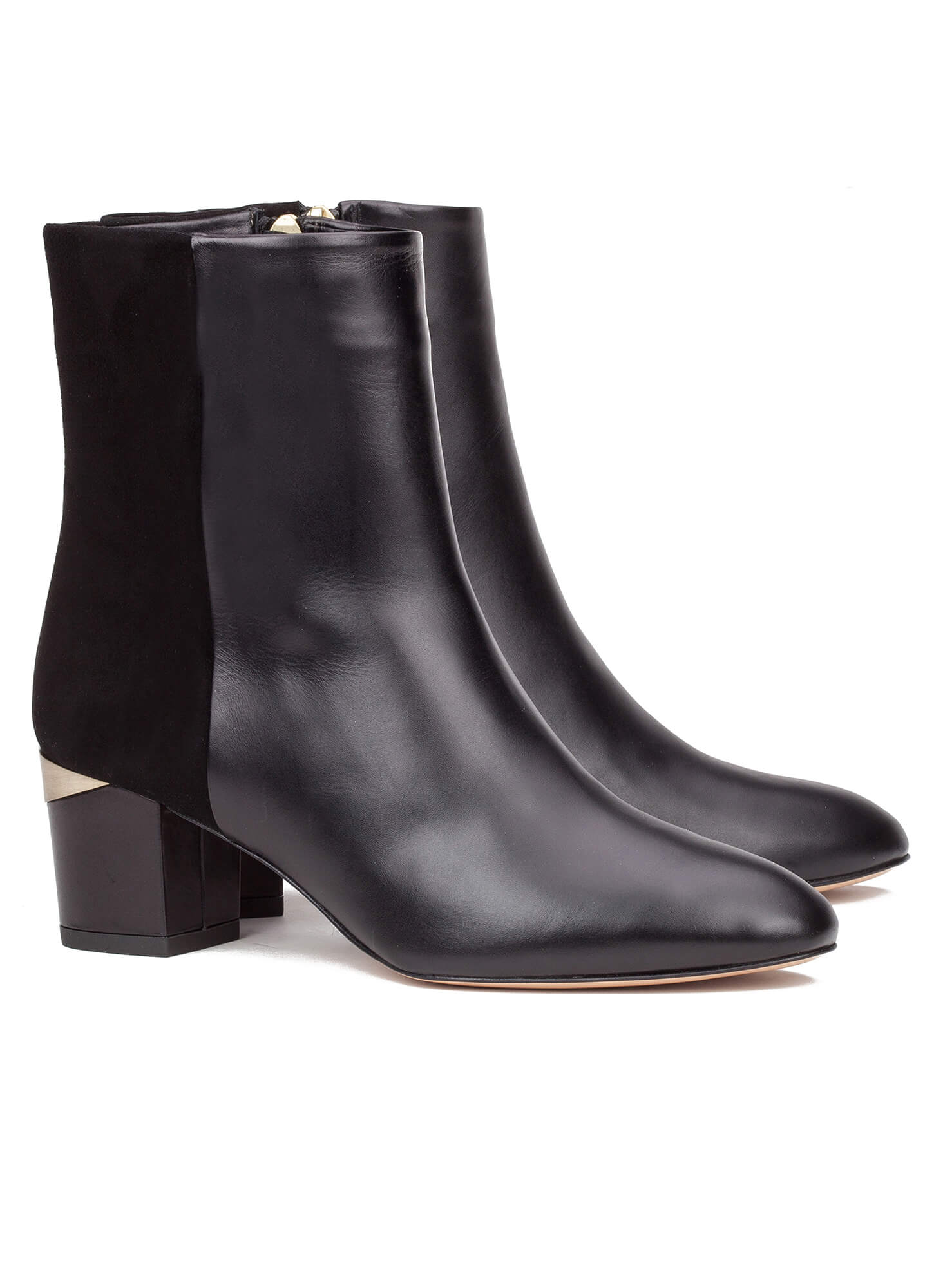 black mid heel ankle boots online shoe store pura free it certificate