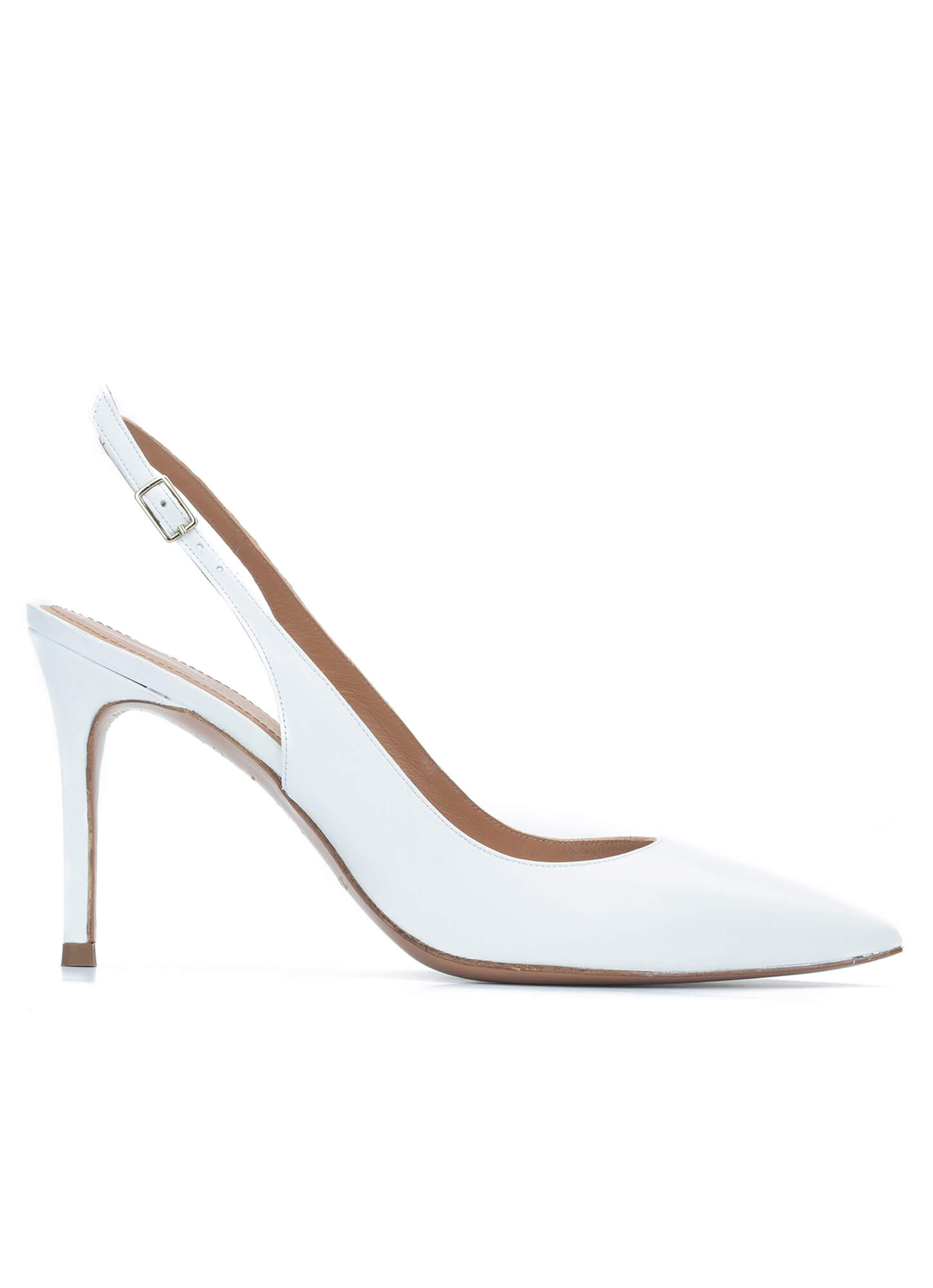 slingback pumps white