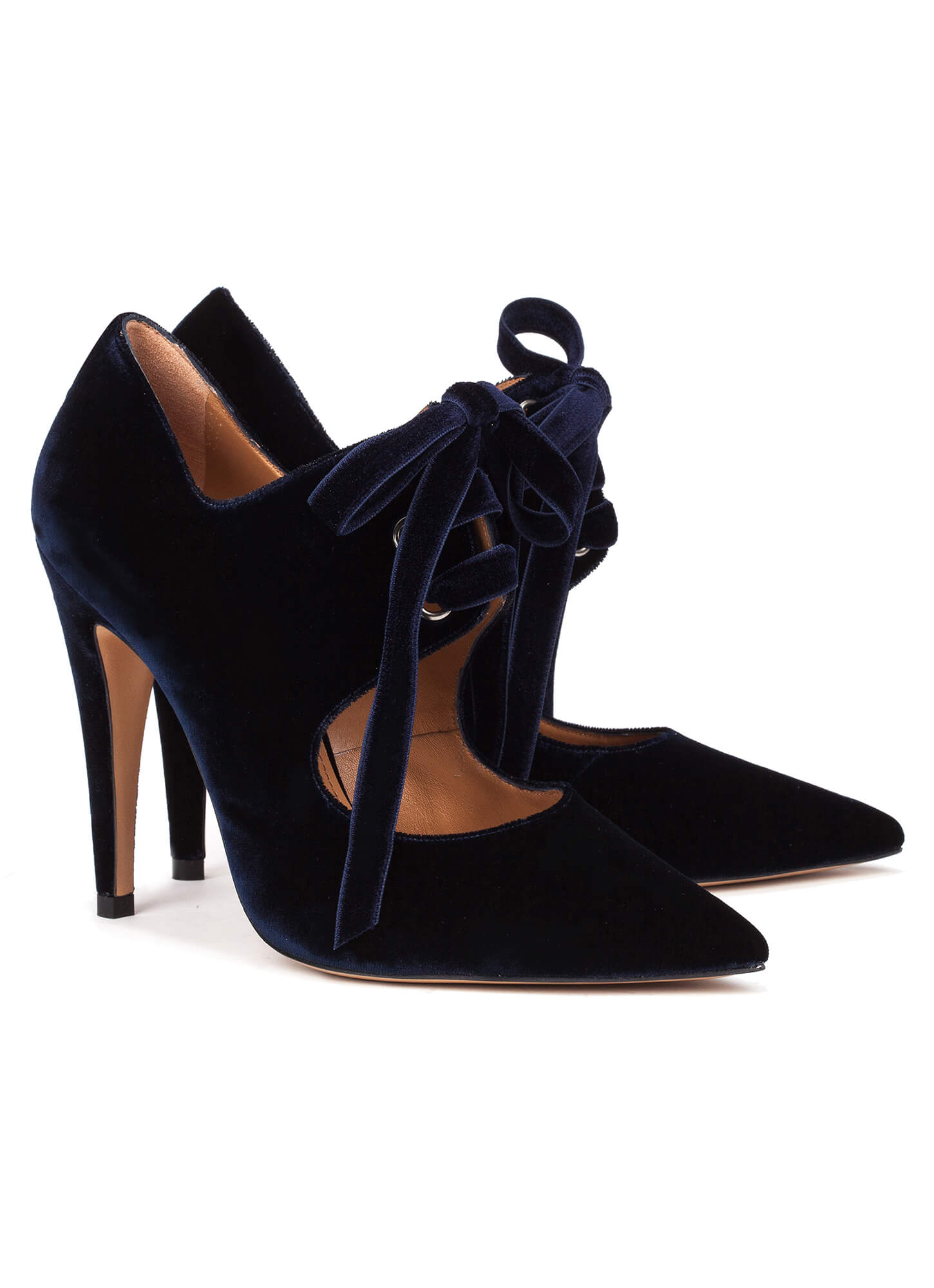 blue heels lace up