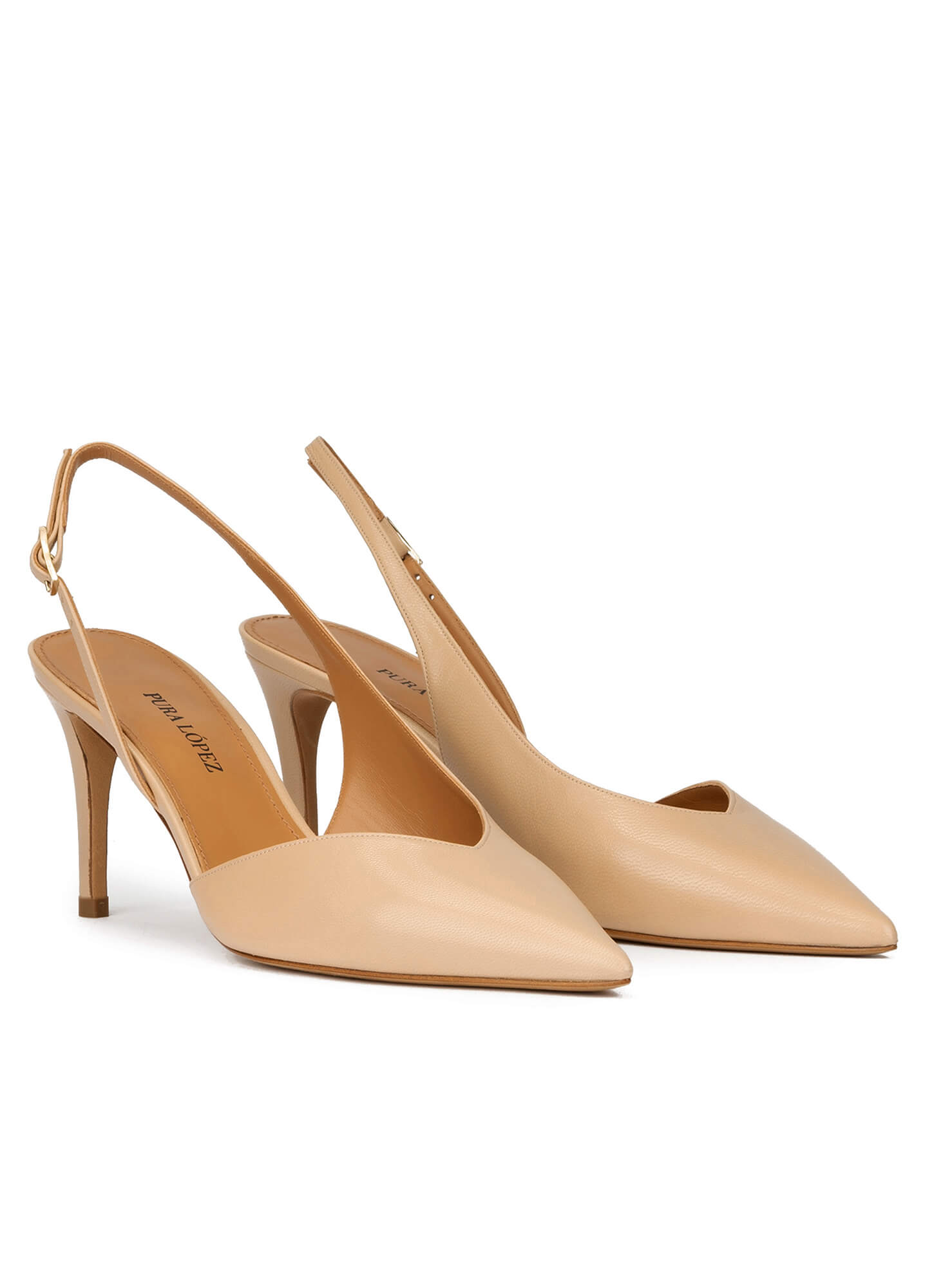 Elegant Slingback Pumps Beige US 9 / EU 40 / Beige