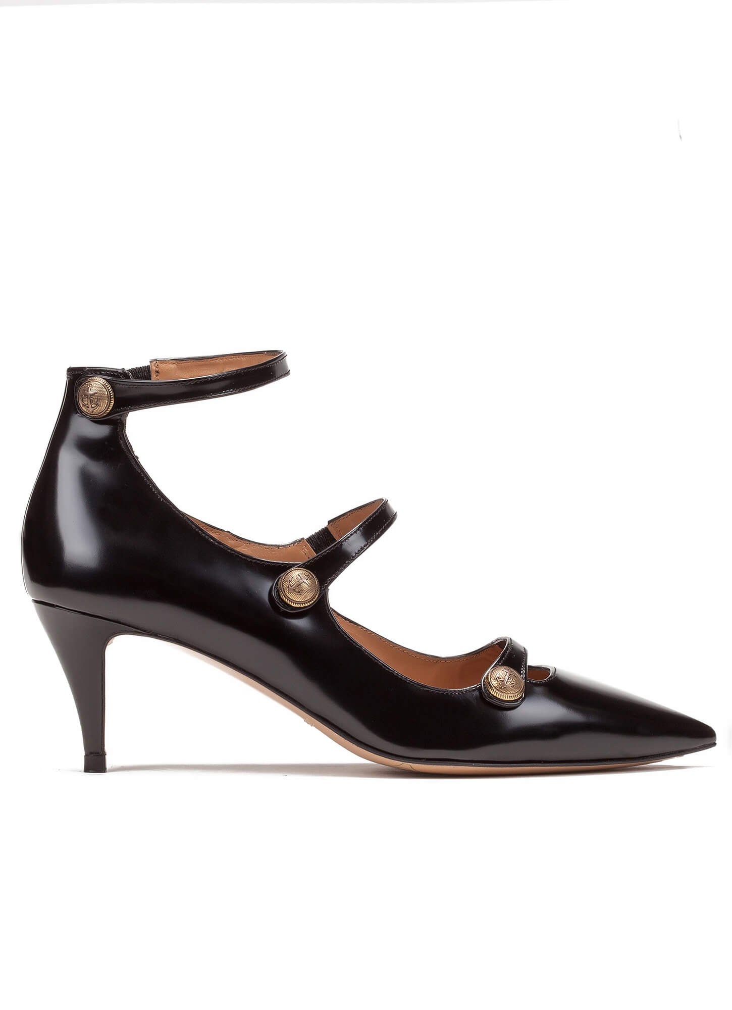 mid heel shoes with strap