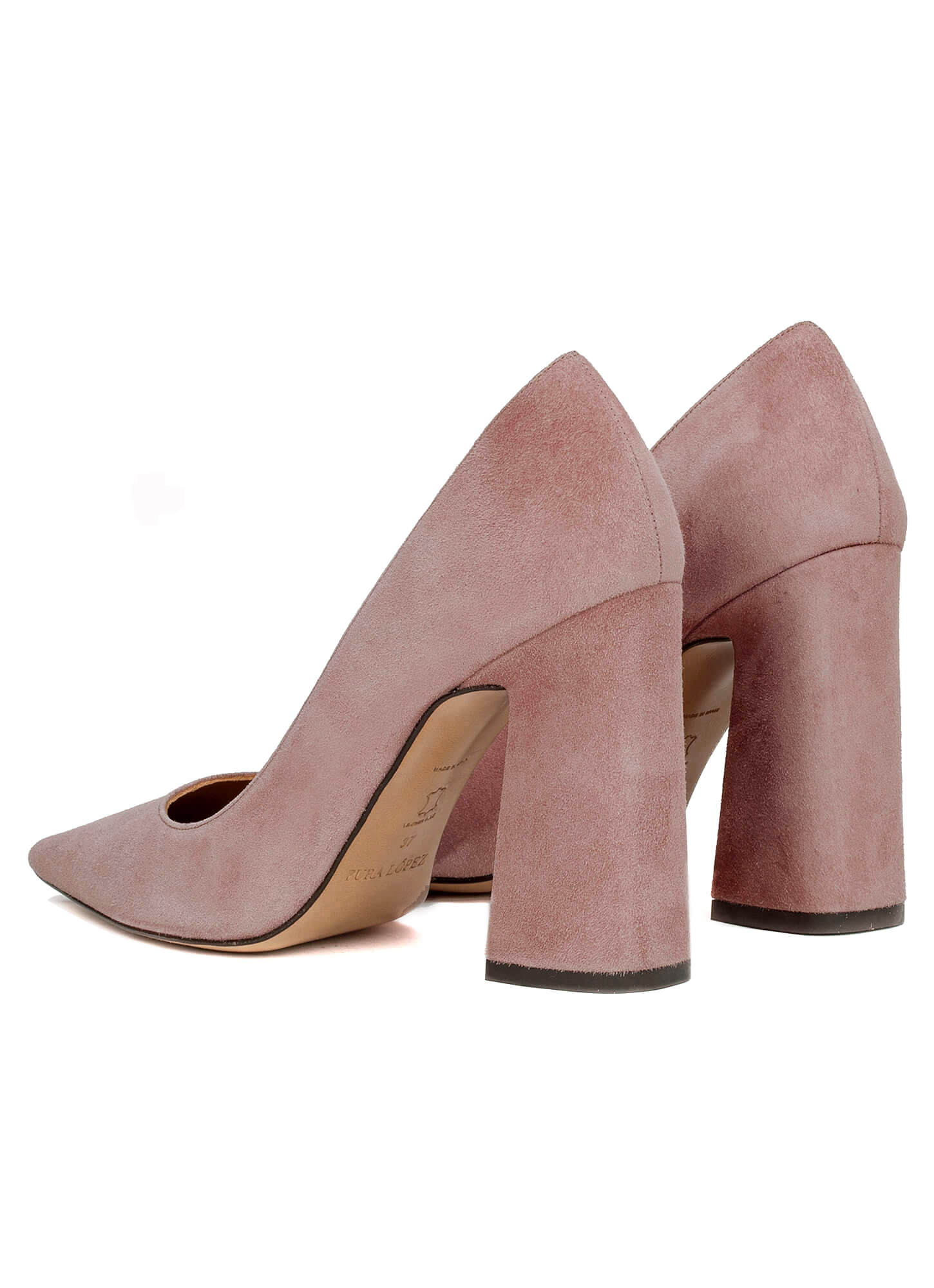 Dirección frágil reserva Zapatos rosa de tacón alto - tienda de zapatos Pura López . PURA LOPEZ